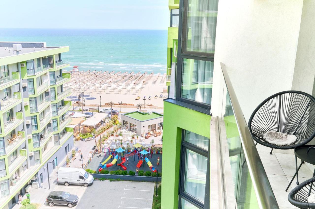 Rainbow Sea View Apartment Spa N Pool Resort - Parking Mamaia Dış mekan fotoğraf